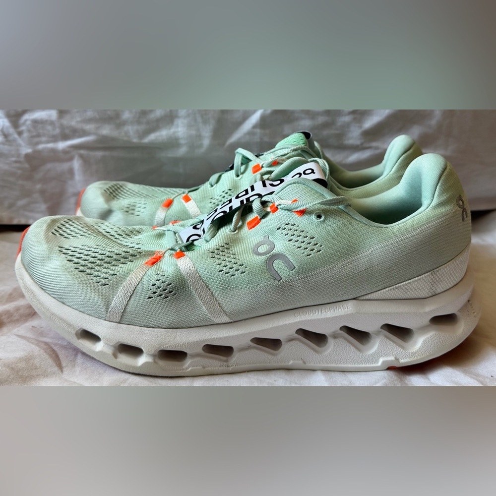 On Cloudsurfer Shoes Men’s Sz 11.5 Creek Running Sneakers CloudTec Phase
